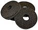 New Star Foodservice Replacement Sponges for The Bar Glass Rimmer (Set of 4), Black
