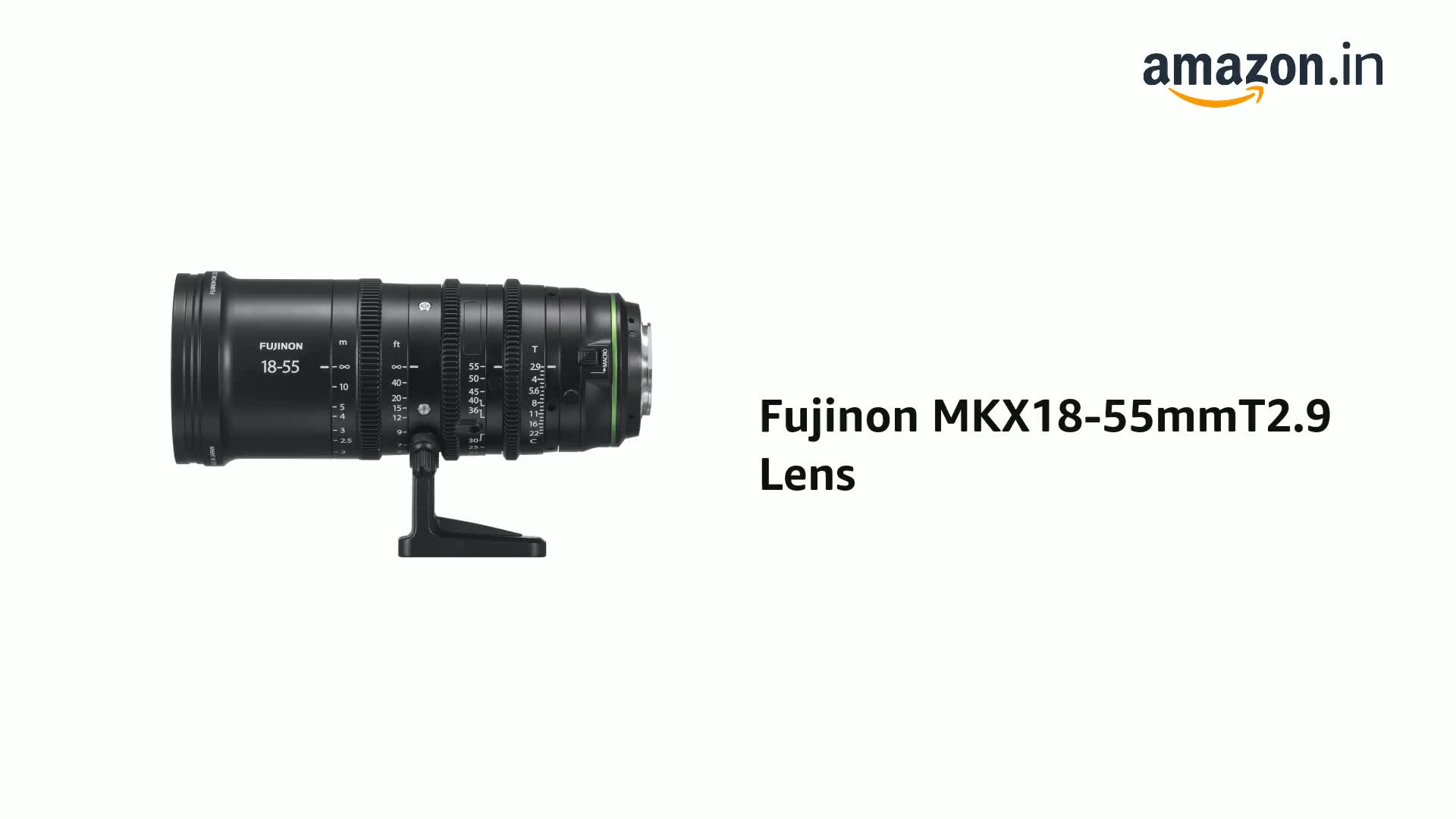 Fujifilm Fujinon MKX18-55mmT2.9 Lens, Black : FUJIFILM: Amazon.in