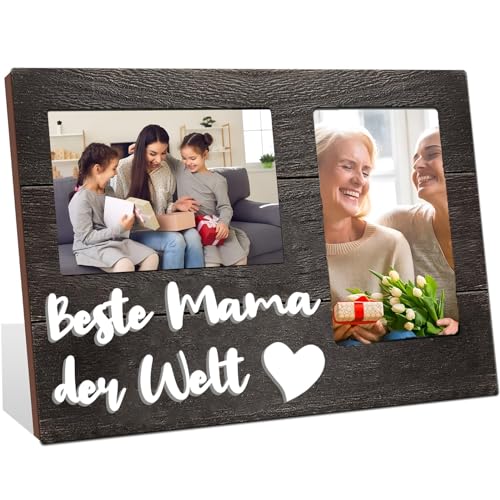 WJMSDK Regalos para mamá | Marco de fotos para mamá | Regalo de fotos personalizado 31,7 x 19,8 cm | Idea de regalo para cumpleaños, Navidad y Día de la Madre