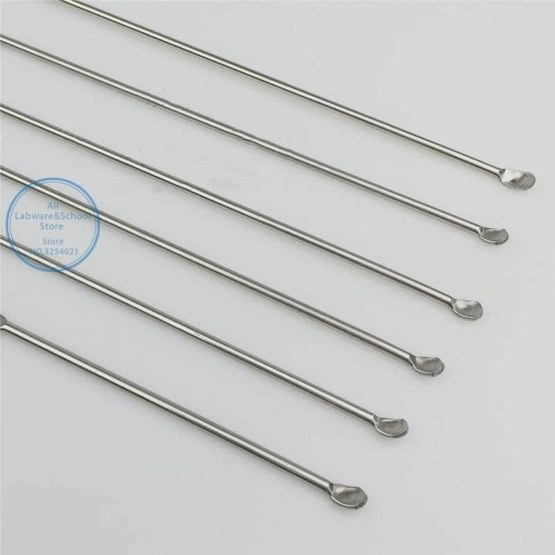 10pcs/lot Stainless Steel Microscale Spoon and Scraper Double-Head Use for Experiment (Size : 1set 6pcs)