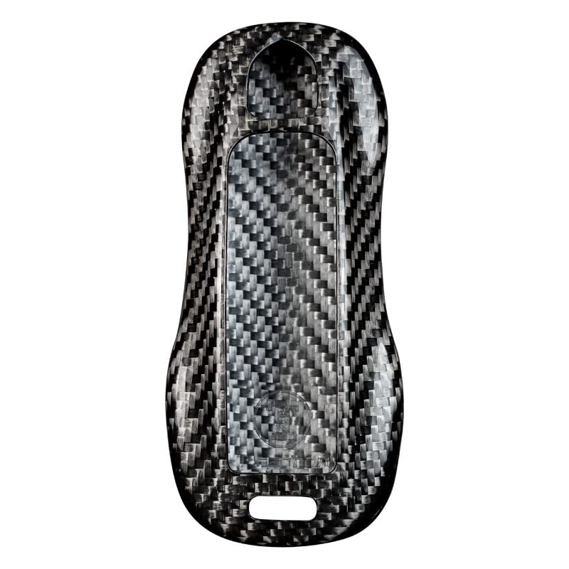 Coque de clé en fibre de carbone Porsche Panamera Cayenne 911 protection rigide - 6