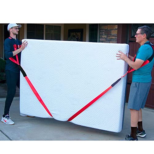 Image of Moving Straps, 2-Person Lifting and Moving System Shoulder Belt for Carry Heavy Furniture, Appliances, Mattresses, Easily Secure to Lift Heavy Objects up to 800 lbs(Orange)