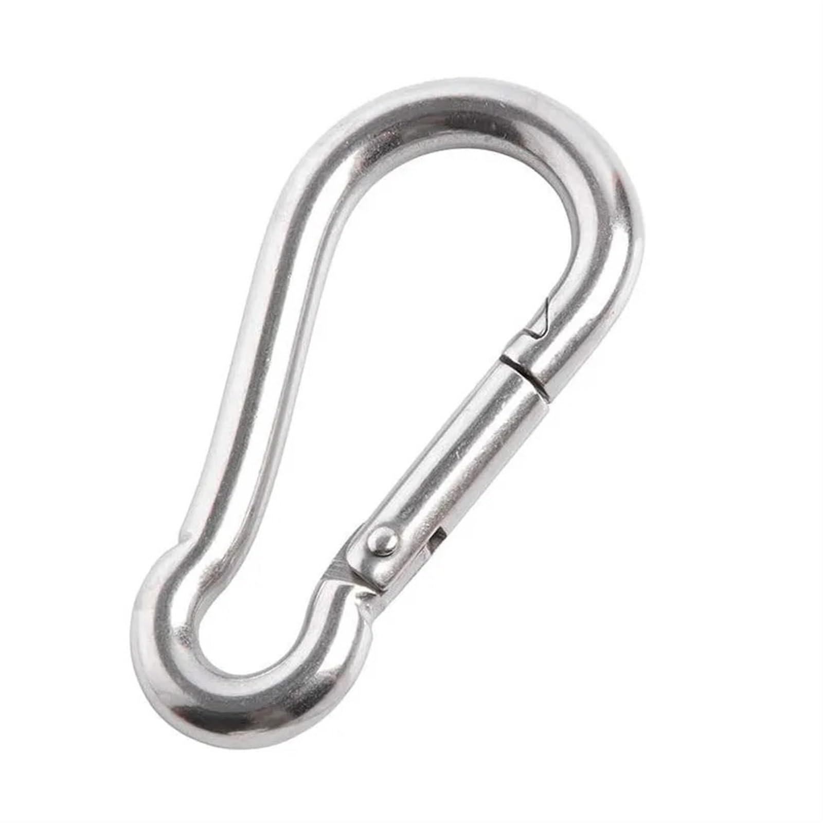 Klipsy zatrzaskowe Karabińczyki ze stali nierdzewnej 304, klamry do wspinaczki, karabińczyk z zamkiem na klucz(M5 2PCS)