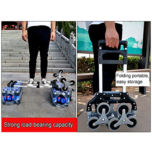 Carrito plegable portátil de aluminio para escaleras miniatura 3