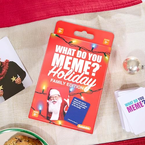 WHAT DO YOU MEME? Holiday Family Edition by Relatable, Holiday Games Travel Pack, Christmas Party Game, Includes 30 Photo Cards and 120 Caption Cards - Image 3