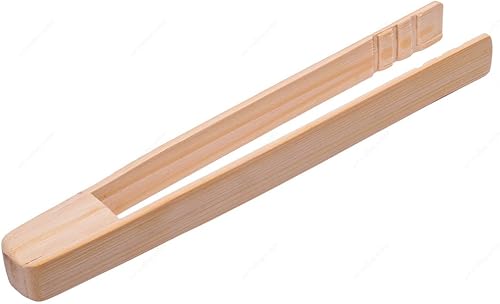 Miniatura 3 de M.V. Trading BTTS12 - Pinza para tostadas de bambú con cuchara, 12 pulgadas