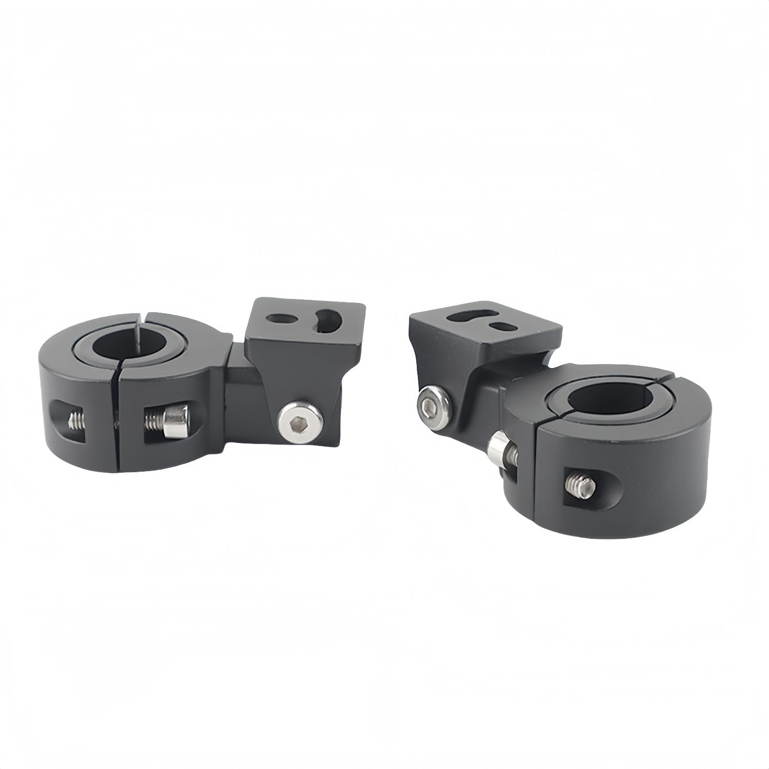 Supporto Del Faro Motociclo Staffa Di Montaggio Antinebbia Regolazione A 360 Gradi Adatto Per Barre Di Protezione Da 18 A 32 mm