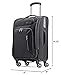 American Tourister Zoom Softside Luggage with Spinner Wheels, Black, Carry-On 21-Inch