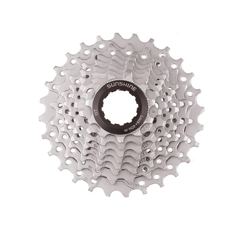 QIUSHIBO Speed Cassette 8/9/10/11/12 Speed Road Bike Cassette Sprocket Bicycle Chainwheel Compatible Bike Cassette(8S 11-28T)