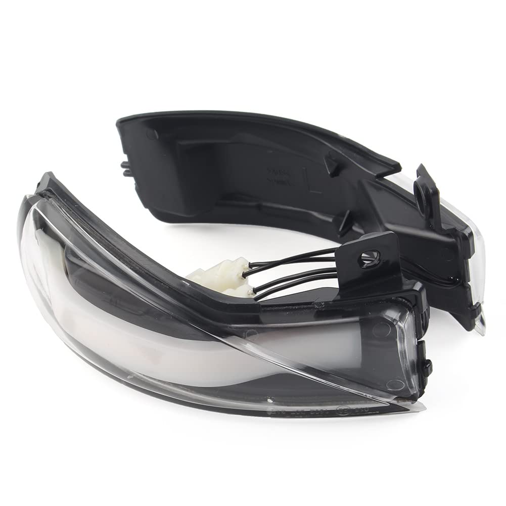 LIRU Turn Signal Light Left&Right SequentialSide Mirror Lamps Clear Cover Lens for Mazda 3 BL 2008-2014, 6 GH 2007-2015, Transparent