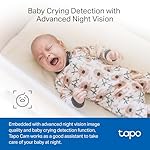 Tapo by TP-Link 1080P Indoor Security Camera for Baby Monitor, Pet Camera w/Motion Detection, 2-Way Audio Siren, Night Vision, Cloud & SD Card Storage, Works w/Alexa & Google Home, C100(4-Pack) - Image 5