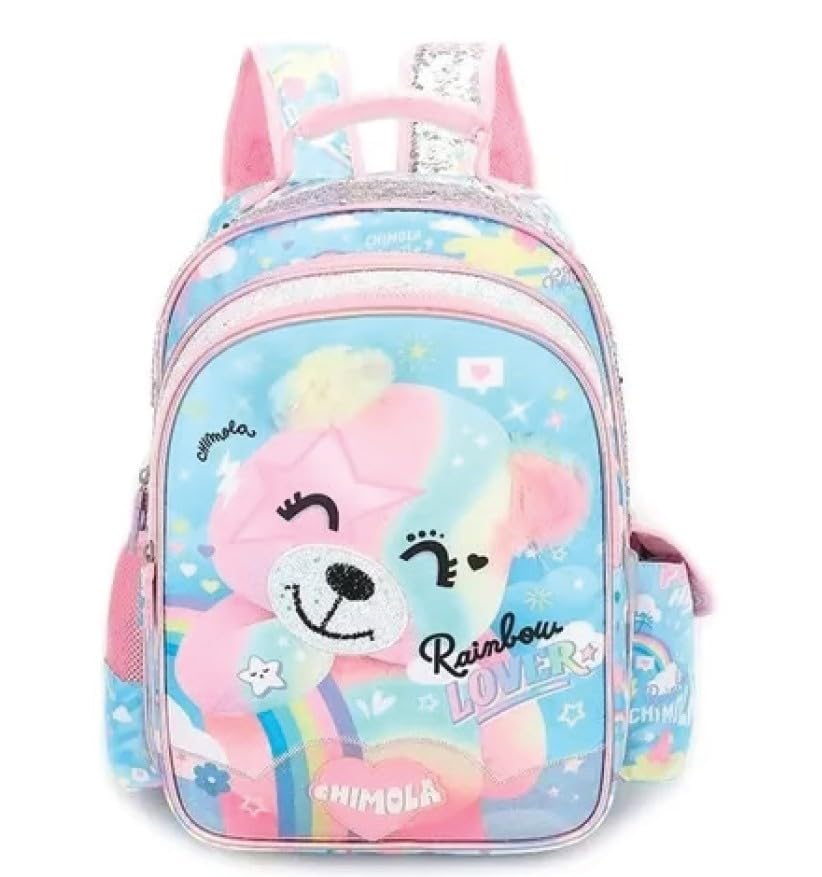 CHIMOLA Unisex Çocuk Sırt Çantası, Mavi, M