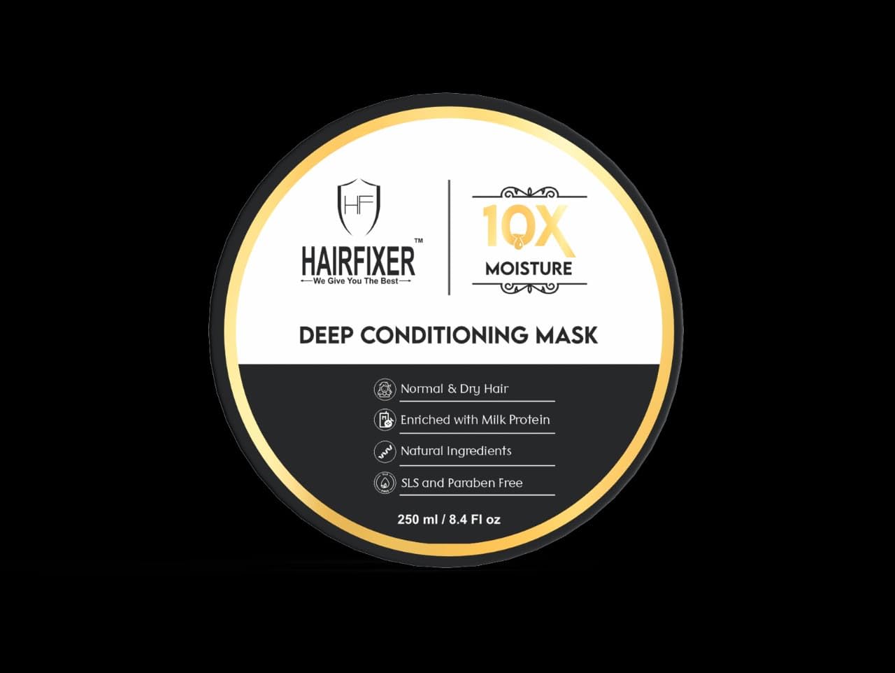 Hair Fixer 10x Moisture Conditioning Mask Enriched with Milk Protein for All Hair Types 250ml, Pack of 1-image-9