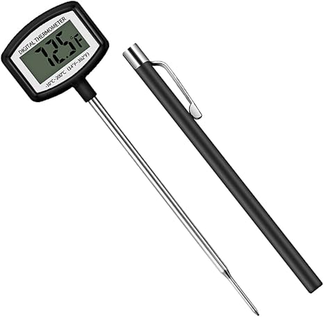 Review Rayyan Instant Read Meat Thermometers for Cooking, LCD Display Digital Food Thermometer with 5.5in Long Probe, Cooking Thermometer with Auto Shutdown for Kitchen, Frying, Baking, Grilling, BBQ Review Rayyan Instant Read Meat Thermometers for Cooking, LCD Display Digital Food Thermometer with 5.5in Long Probe, Cooking Thermometer with Auto Shutdown for Kitchen, Frying, Baking, Grilling, BBQ