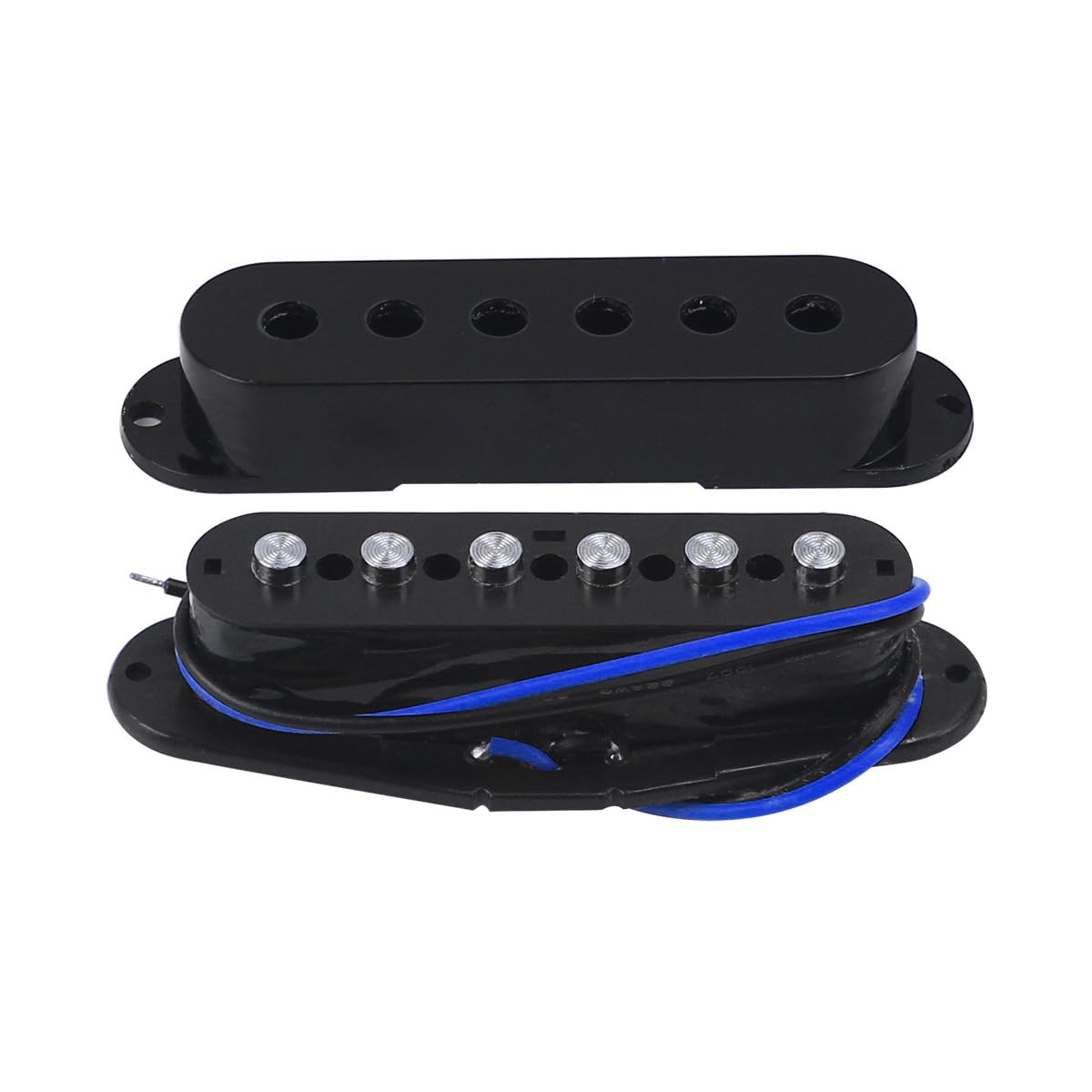 FLEOR Keramik-SSH-Tonabnehmer-Set, Humbucker-Tonabnehmer und Hot-Rail-Single-Coil-Humbucker-Tonabnehmer-Set für E-Gitarre, Schwarz