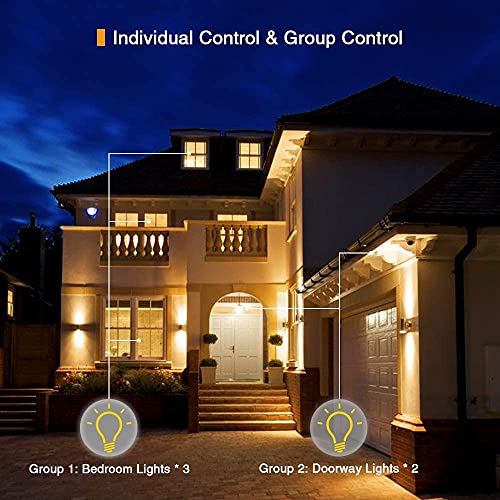 Alexa Smart Lampen E14, BrizLabs Wifi-gloeilamp, meerkleurig, wifi, RGBW, dimbaar, 16 miljoen kleuren, geen hub nodig… - Image 6