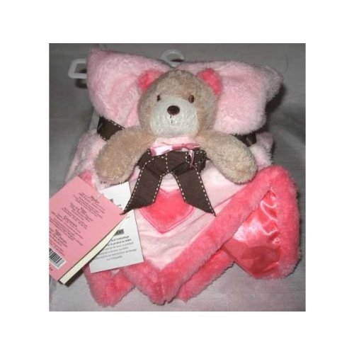 Blankets and Beyond Pink Blanket and Nunu Set w/Teddy Bear