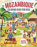 Mozambique coloring book for kids with facts