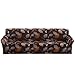 ELEOPTION Sofa Slipcovers Brown for Couches and Loveseats, Spandex Stretch Sofa Slipcover for Chair Loveseat Sofa Modern Furniture Cover Protector with a Pillowcase (3 Seater, 71 to 90 in)