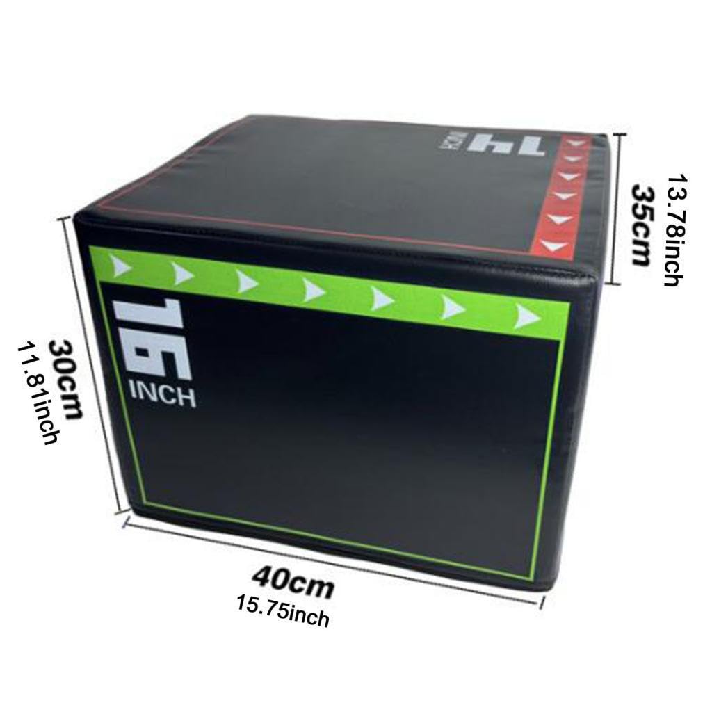 Cajón pliométrico multifuncional 3 en 1, plataforma de salto de agilidad, adecuado para gimnasio en casa.