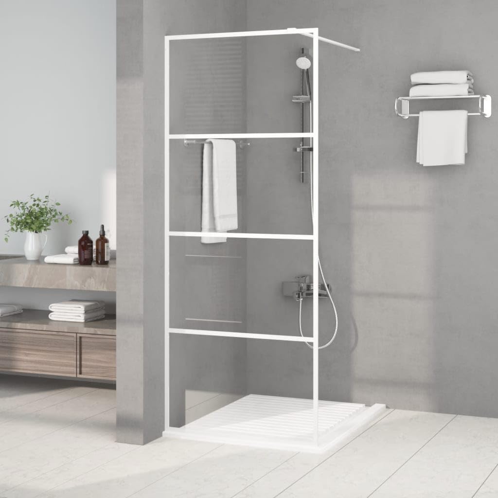 INLIFE Mampara de ducha de cristal templado transparente, 80 x 195 cm, 21,2 kg, 152140