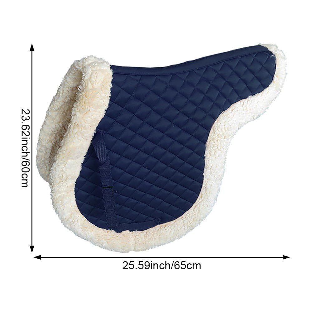 Mantilla Cuadrada De Ante De Felpa - Mantillas Inglesas para Caballos - Equipos Y Accesorios para Equitación Ecuestre