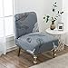 1 pièce Housse de Chaise sans Bras Solide Simple Tabouret de canapé Housse de Chaise Nordique Accent Extensible Housse de Protection de canapé élastique, K6118,1 pièce