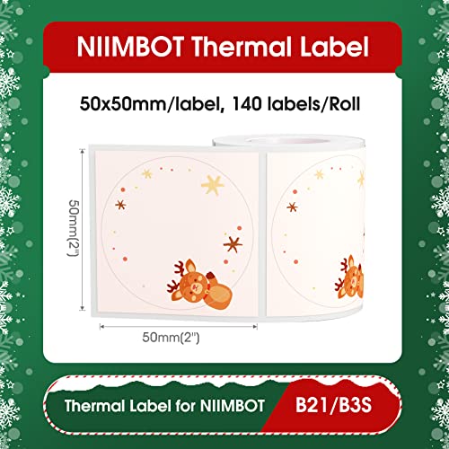 NIIMBOT Etichette rotonde per etichettatrice