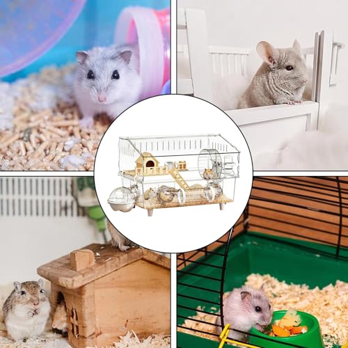 Cage pour hamster 45x30x34 cm démontable et son enclos modulable - 5