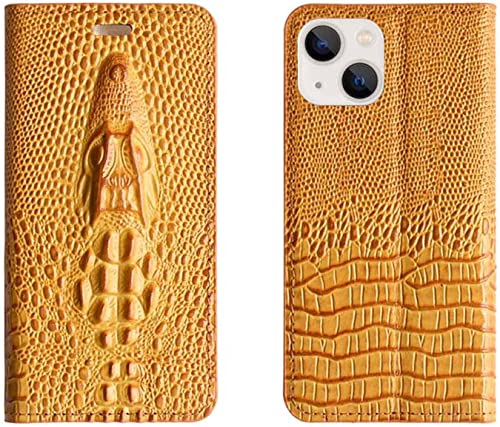 Coque iPhone 13 Mini 2021 étui cuir crocodile antichoc fente carte béquille