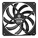 Silverstone Technology Air Slimmer 140 Enhanced Performance 140mm Slim Fan with Full-Range PWM and Shark Force Technology, (SST-AS140B)