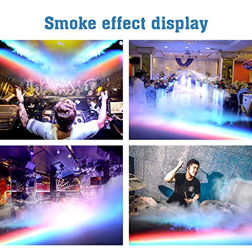 Máquina de Humo con Luces LED y Control Remoto 500W Negro miniatura 5