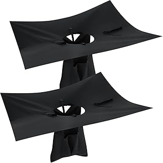 VIHOSE 2 Pack Storm Drain Filter 48" x 48" x 22" Catch Basin Insert Witches Hat Storm Drain Cover Oil and Sediment Guard with 4 Straps for Parking Lot Street Construction Site Industrial Plant