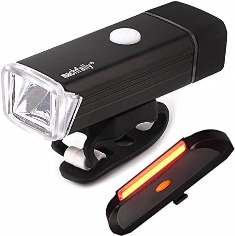 SOOJET BFR-07 USB Rechargeable LED Bike Front Light - IPX6 Waterproof - 300 Lumens - 4 Light Modes - 1 USB Cable - With Headight and Taillight