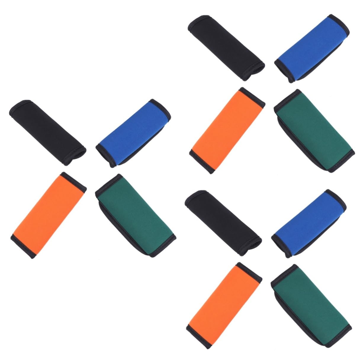 Didiseaon 12piezas Fundas De Neopreno para Asas De Equipaje Cubiertas para Maletas Trolley Accesorios De Viaje Prácticos y Coloridos