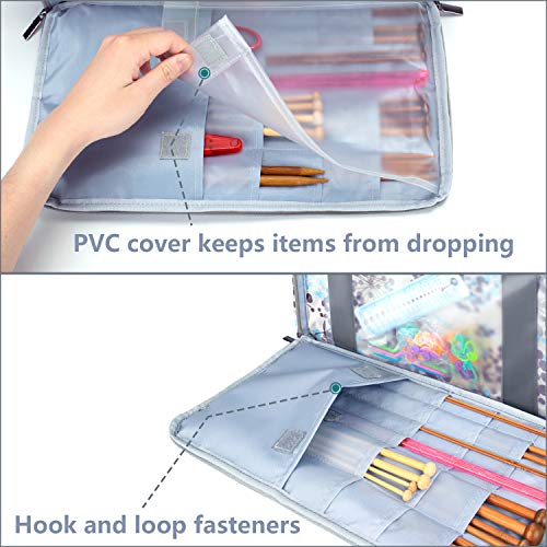 Teamoy CATY03801 Knitting Bag, Travel Yarn Storage Tote Organizer thumb #3