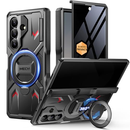 Coque Galaxy Z Fold 7 anti-espion avec support rotatif 360 et protection intégrale Magsafe