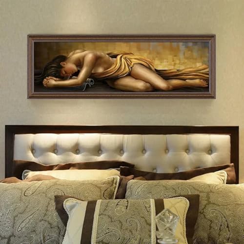 Peintures corporelles abstraites de qualité supérieure, grande toile de lit