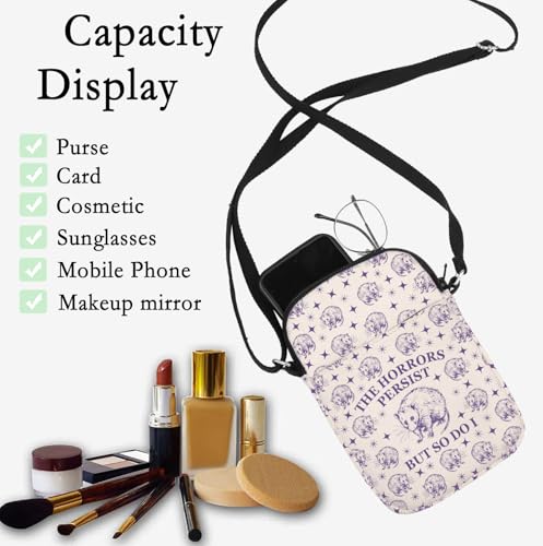 CHOORO Racoon Opossum Shoulder Bag The Horrors Persist But So Do I Crossbody Bag Mental Health Gift Opossum Lover Gift4