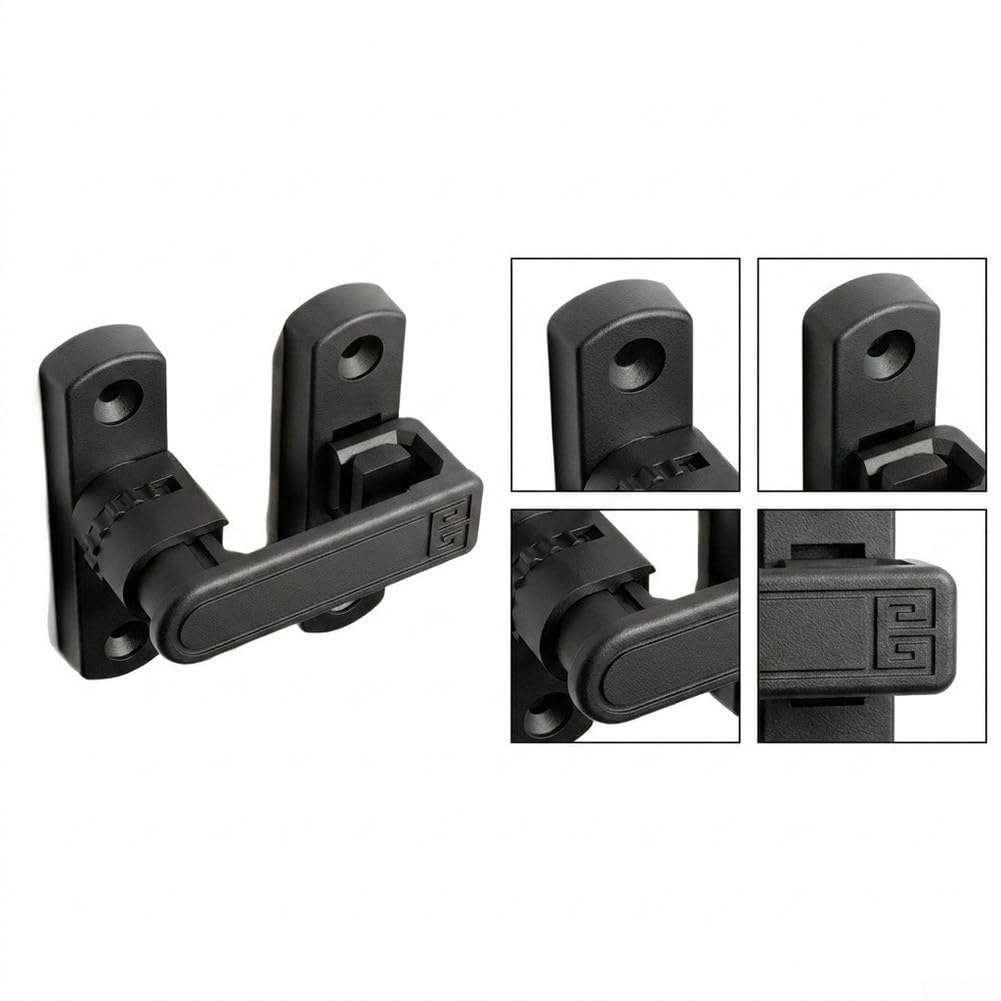 Pestillo Seguridad Ventana Corredera Ajustable 7mm(Black，2pcs)