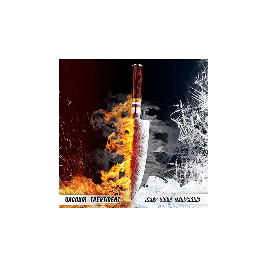 FANTECK-Damascus-Chef-Knife-8-inch-Kitchen-Knife-Premium-Sharp-Cooking-Knife-VG10-67-Layers-Stainless-Steel-Japanese-Knife-for-Home-Kitchen-and-RestaurantErgonomic-HandleGift-box-and-Plastic-sheath Fanteck Chef Knife 8 Inch, Japanese Damascus Kitchen Knife, Vg10 67 Layer High Carbon Stainless Steel Professional Sharp Chef’s Knife,Pakkawood Handle,Gift box,Plastic sheath& Sharpener