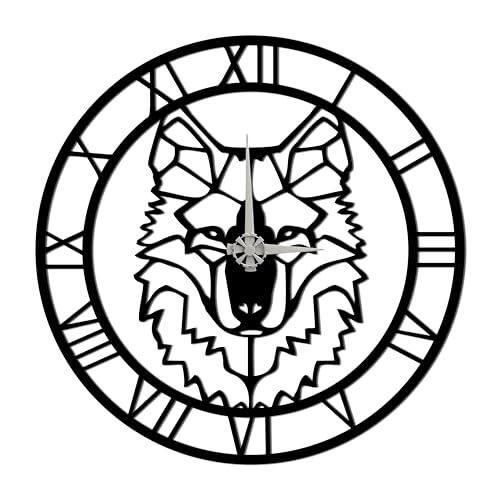 BONPERLA Wolf Head Wall Clock