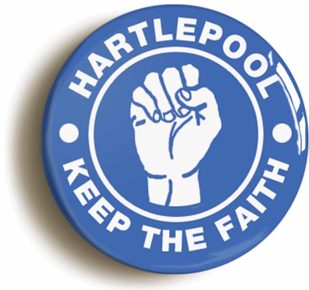 Hartlepool Keep The Faith Northern Soul Fridge Magnet (Circular 2inch / 50mm Diameter)