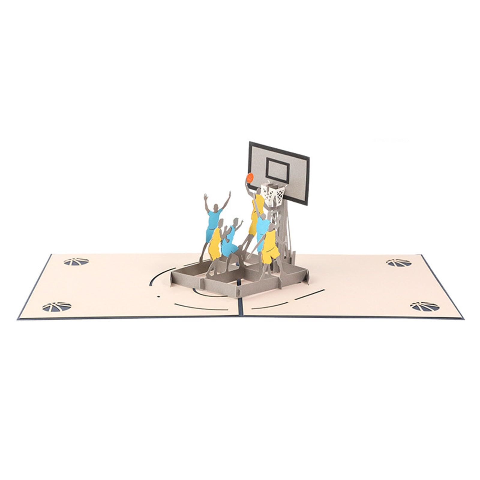 Kalttoy Card 3D Popup Card for Basketball Themed Greeting Birthday Graduation Fathers Day Dad Anniversary Postcard