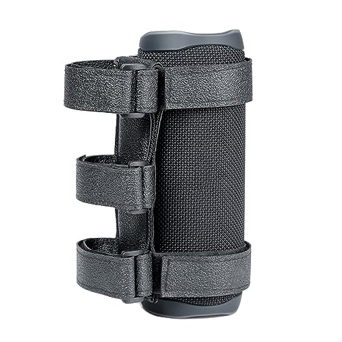 Shkalacar - Soporte de altavoz portátil con Bluetooth, correa ajustable para altavoz exterior, para bicicleta de golf, moto, ATV, adecuado para una circunferencia de 22 a 28 cm para carrito de golf,