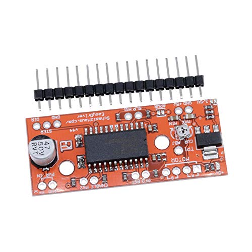 Diymore 2pcs V44 A3967 EasyDriver Shield 7V-30V Stepper Motor Driver for Arduino EK1204 Support 4/6/8 Wires Stepper