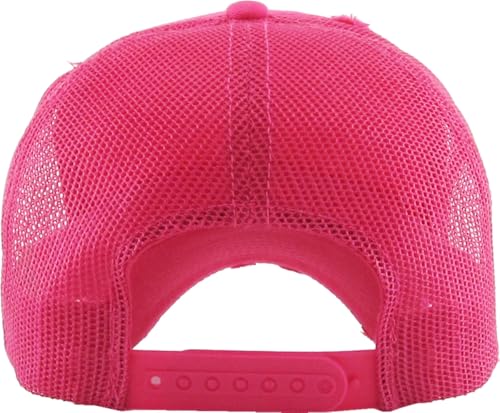 Image of KBETHOS Vintage Washed Distressed Cotton Dad Hat Baseball Cap Adjustable Polo Trucker Unisex Style Headwear