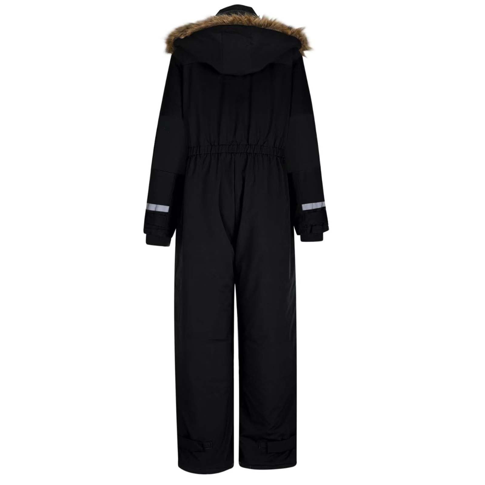 Generisch Damen Schneeanzug Einteiler Skioverall Winter Outdoor Jumpsuit Erwachsene Sportanzug Winddichte Wasserdichte Skianzug Warm Schneeoverall mit Kapuze Reflektierenden Streifen