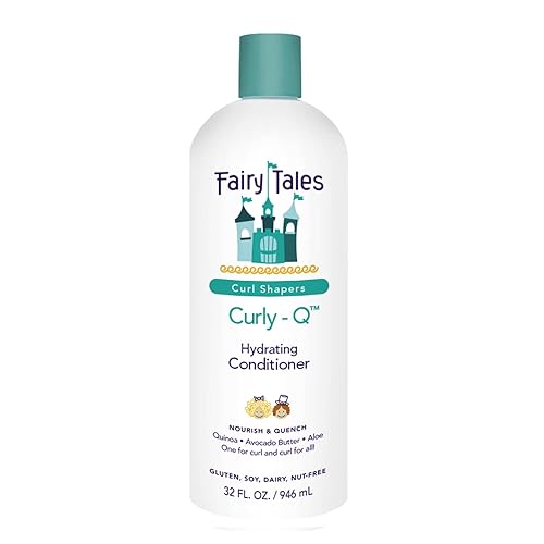 Fairy Tales Curly Q Daily Kids - Acondicionador hidratante para niños para todo tipo de rizos, incluyendo cabello multicultural, sin parabenos, sin