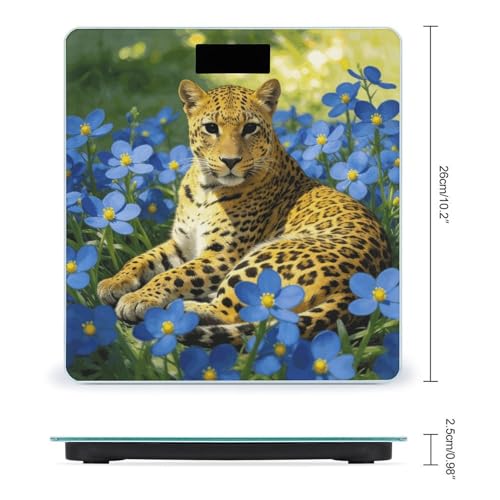 Báscula digital de baño Leopard Blue Flowers 180 kg miniatura 2